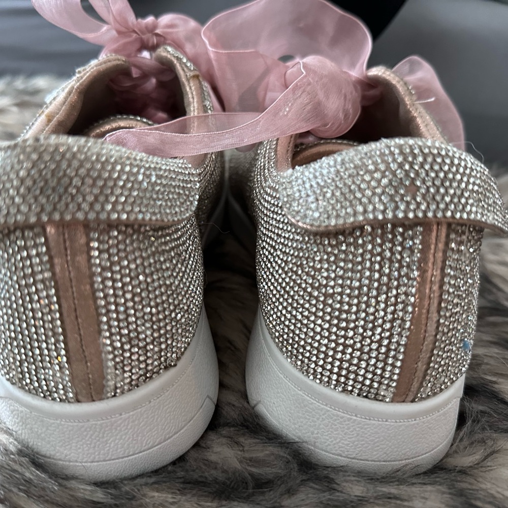 JESSICA SIMPSON Silesta  rhinestone sneakers - Picture 5 of 6